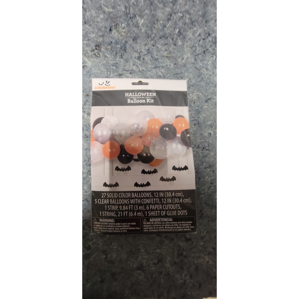 Halloween 2025 Balloon Kit‎ Black and Orange Balloons New
